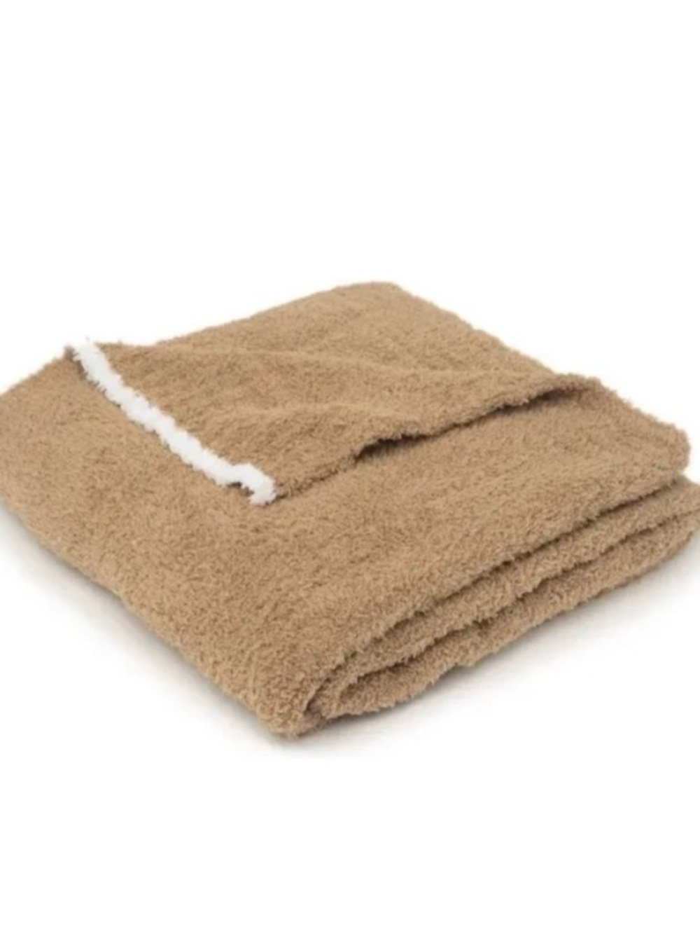NEW! Barefoot Dreams Cozy Chic Rib Trim Throw